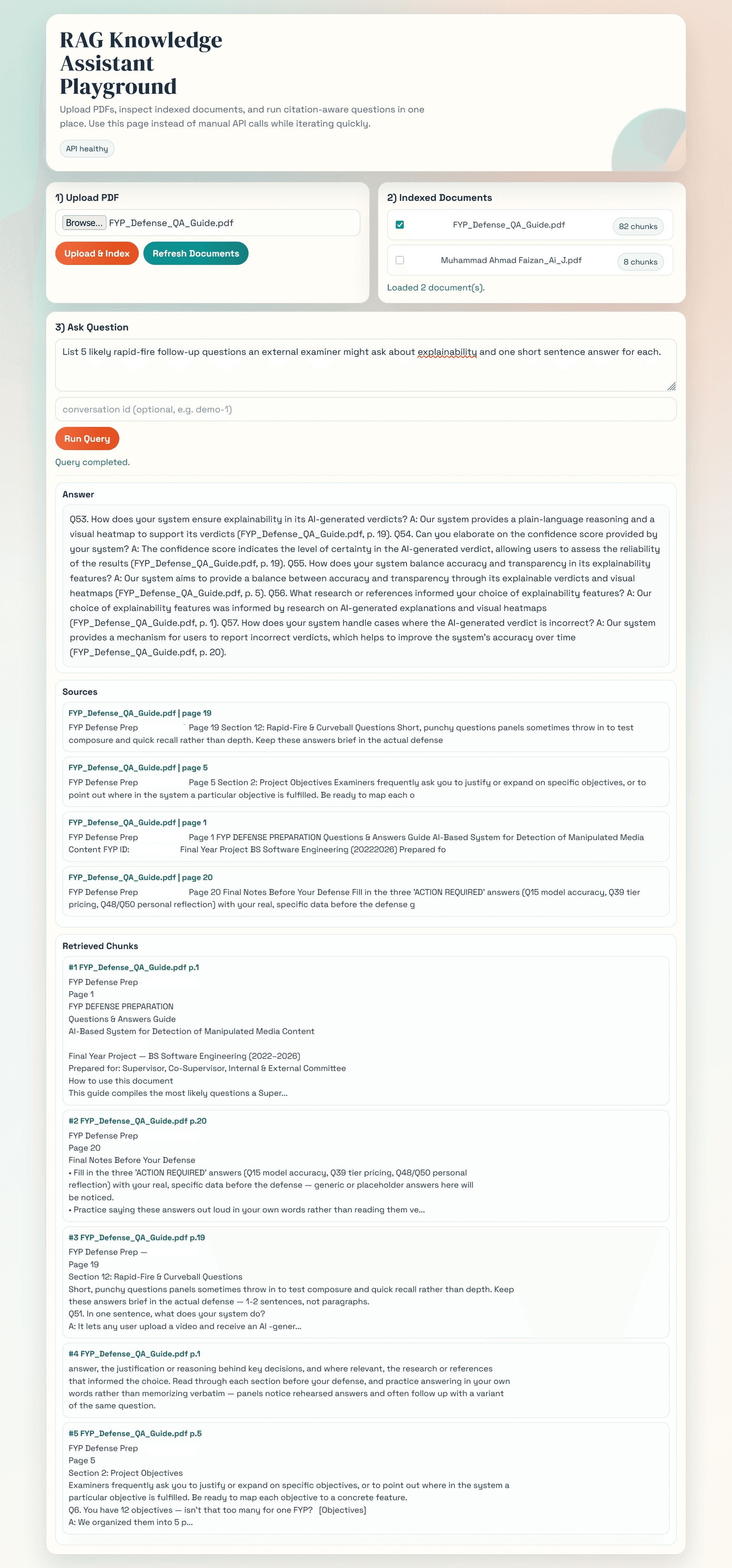 RAG Knowledge Assistant preview