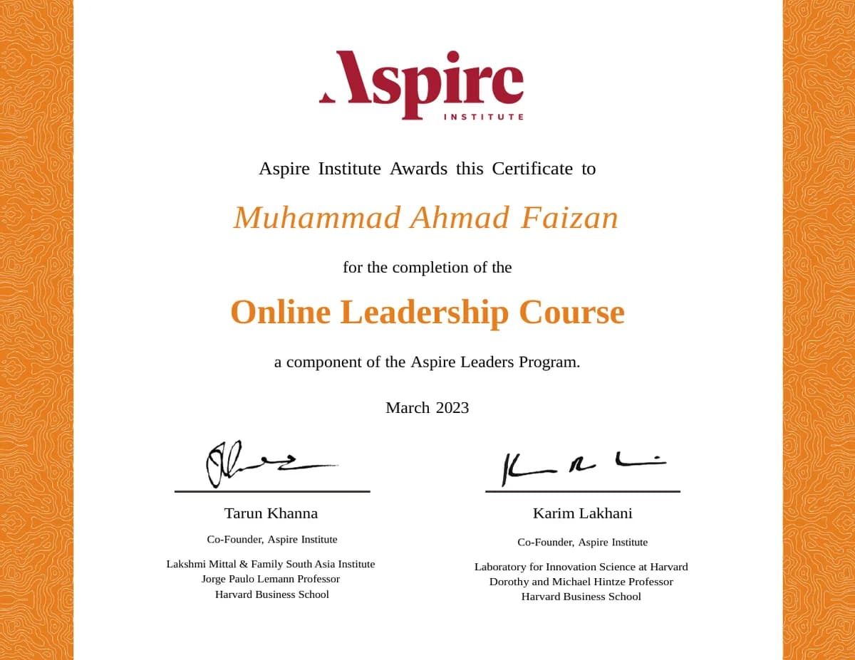 Online Leadership Course (Aspire Leaders Program) — Aspire Institute